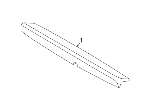 2018 Ford Flex Rear Spoiler Diagram for 9A8Z-7844210-AA