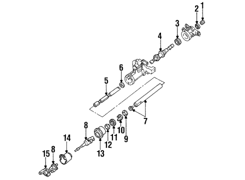 1994 Ford Ranger Shaft & Internal Components Diagram