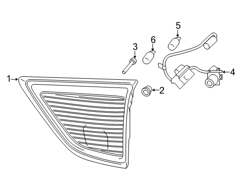 2018 Ford C-Max Bulbs Diagram