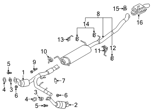 2020 Ford Expedition CONVERTER ASY Diagram for JL1Z-5E212-G