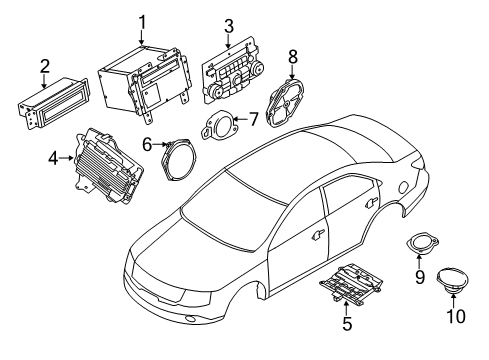 2011 Lincoln MKZ Sound System Diagram