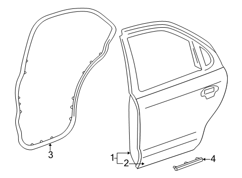 2005 Ford Freestyle Rear Door Diagram