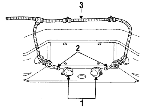 1992 Ford Explorer License Lamps Diagram