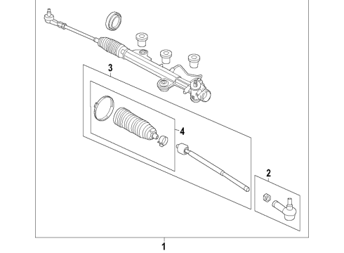 2019 Ford Transit-350 P/S Pump & Hoses, Steering Gear & Linkage Diagram 1 - Thumbnail