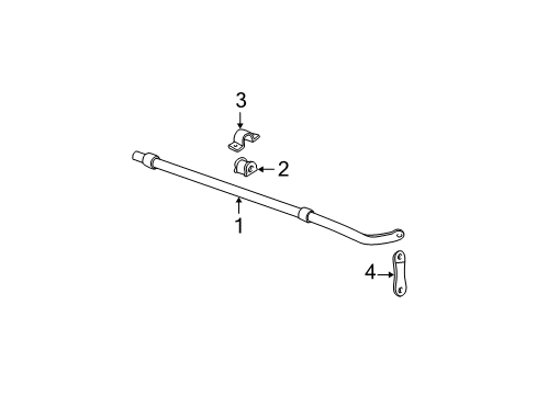 2004 Lincoln Navigator Rear Suspension Components, Lower Control Arm, Upper Control Arm, Ride Control, Stabilizer Bar Diagram