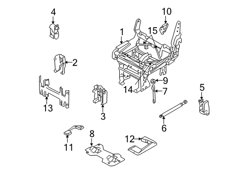 2004 Lincoln Navigator Cover - Seat Protection Diagram for 2L7Z-78600A46-AAA