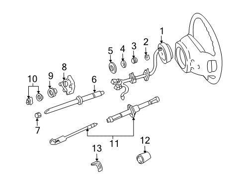 2002 Ford F-150 Shaft & Internal Components Diagram