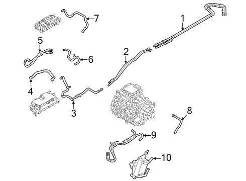 2023 Ford E-Transit Inverter Cooling Components Diagram