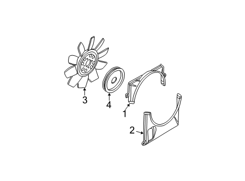 2002 Ford Explorer Cooling System, Radiator, Water Pump, Cooling Fan Diagram