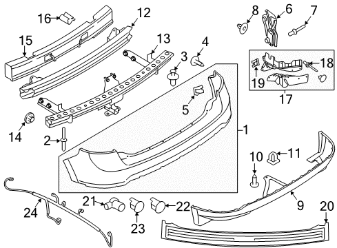 2011 Ford Edge Rear Bumper Diagram