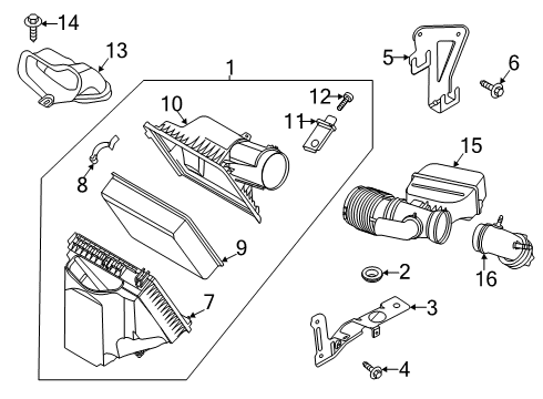 2021 Ford F-350 Super Duty Filters Diagram 3 - Thumbnail