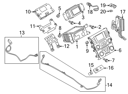 2018 Ford Fusion A/C & Heater Control Units Diagram 3 - Thumbnail