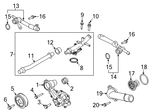 2023 Lincoln Nautilus Water Pump Diagram