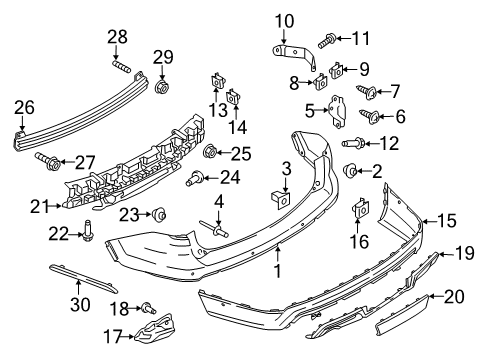 2017 Ford Explorer Cover Diagram for FB5Z-17K835-EPTM