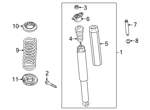 2014 Ford Escape Shocks & Components - Rear Diagram