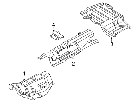 2023 Ford Maverick Heat Shields Diagram 2 - Thumbnail