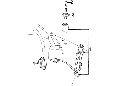 1994 Mercury Sable Antenna & Radio Diagram