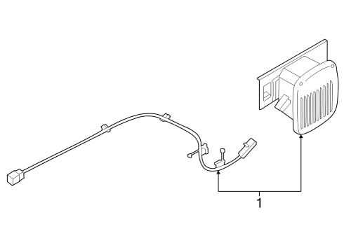 2022 Ford E-Transit Lamp Assembly - Rear, Stop And Flasher Diagram for CK4Z-13404-E