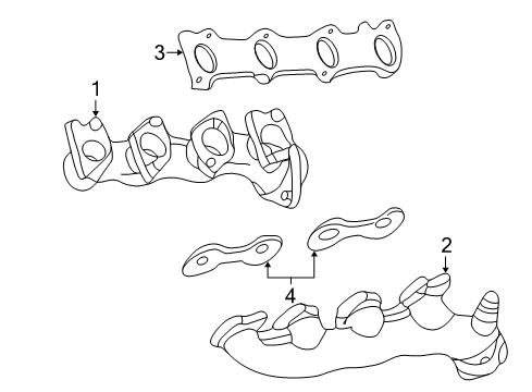 2000 Ford Excursion Exhaust Manifold Diagram 1 - Thumbnail