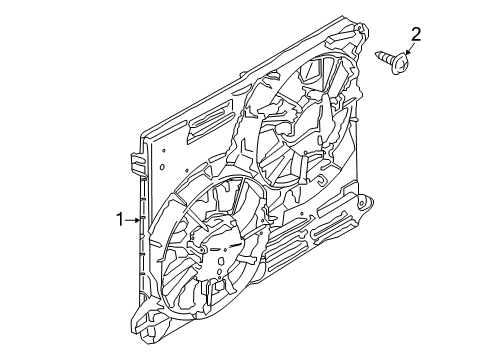 2015 Ford Edge Cooling System, Radiator, Water Pump, Cooling Fan Diagram