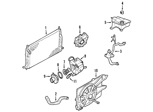 2000 Mercury Cougar Senders Diagram 2 - Thumbnail