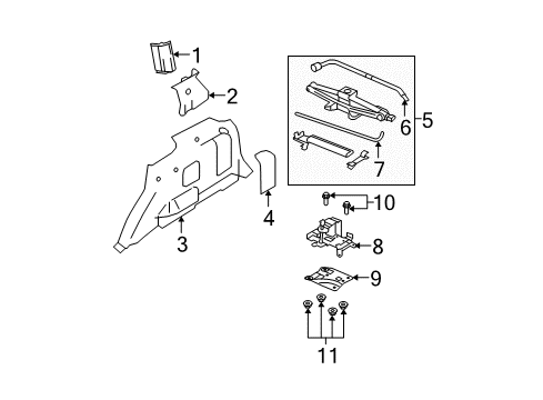 2008 Ford Escape Trim Assembly - Quarter Diagram for 8L8Z-7831012-AB