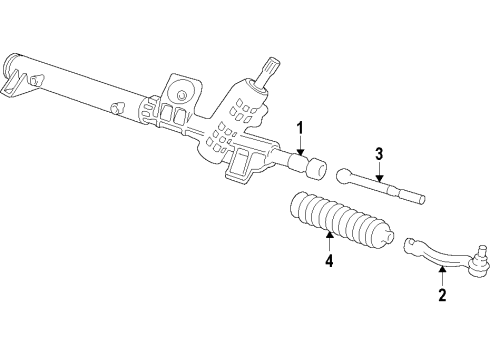 2012 Ford Edge P/S Pump & Hoses, Steering Gear & Linkage Diagram