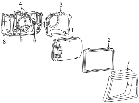 2006 Ford E-250 Headlamps, Electrical Diagram 2 - Thumbnail