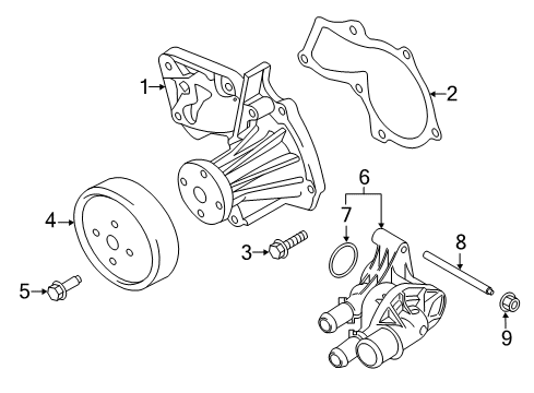 2017 Ford Escape Water Pump Diagram 1 - Thumbnail