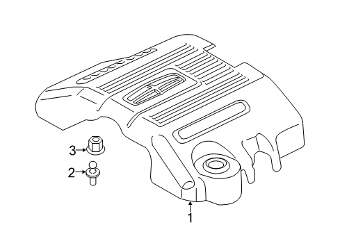 2017 Lincoln Navigator Engine Appearance Cover Diagram