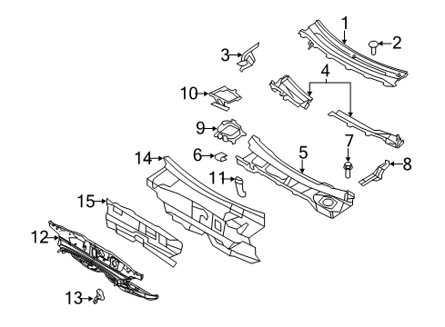 2013 Ford Flex Cowl Diagram