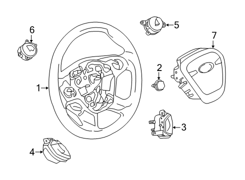 2022 Ford Transit Connect Switch Assembly - Control Diagram for GK4Z-9C888-A