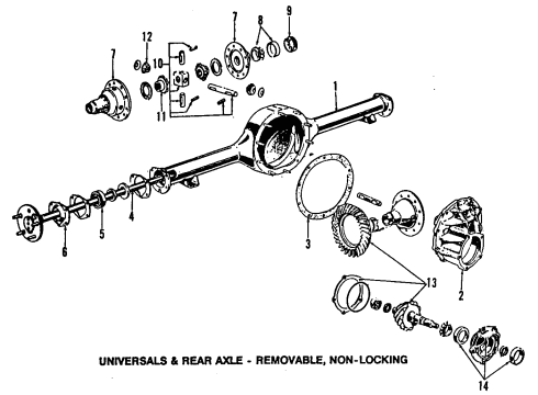 1985 Ford F-150 Wheels Diagram 2 - Thumbnail