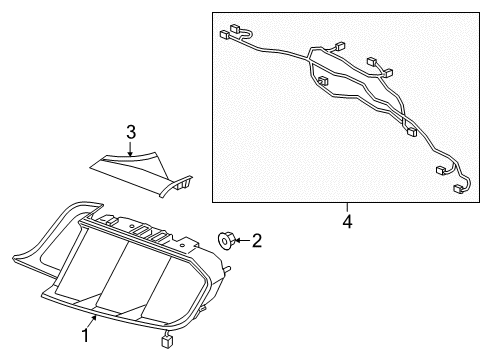 2023 Ford Mustang Tail Lamps Diagram