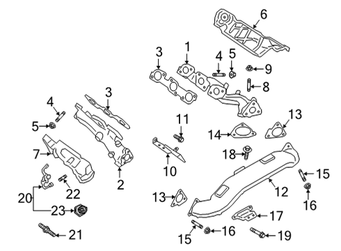 2021 Ford F-150 MANIFOLD ASY - EXHAUST Diagram for ML3Z-9431-A