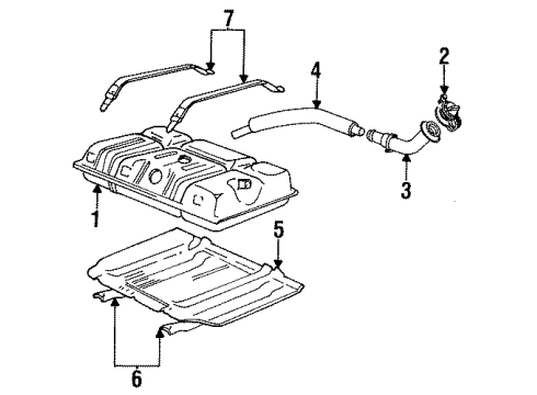 1993 Ford F-250 Fuel Supply Diagram 1 - Thumbnail