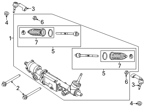 2024 Lincoln Navigator Steering Gear & Linkage Diagram