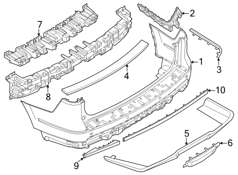 2022 Lincoln Navigator DEFLECTOR - STONE Diagram for NL7Z-17808-AAPTM