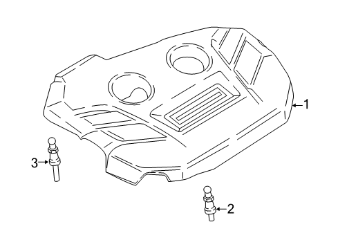 2017 Ford Focus Engine Appearance Cover Diagram