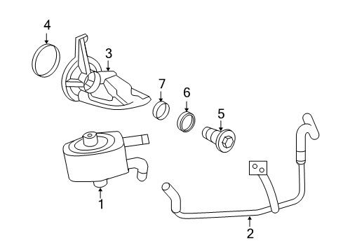 2009 Ford Explorer Sport Trac Tube Assembly Diagram for JL2Z-6N867-A