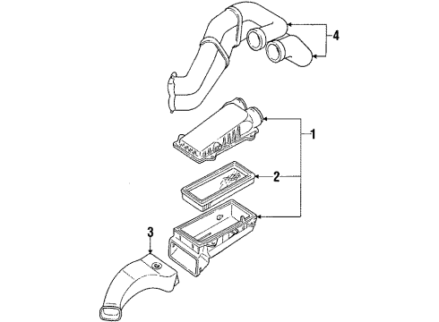 1991 Ford E-150 Econoline Air Inlet Diagram 2 - Thumbnail