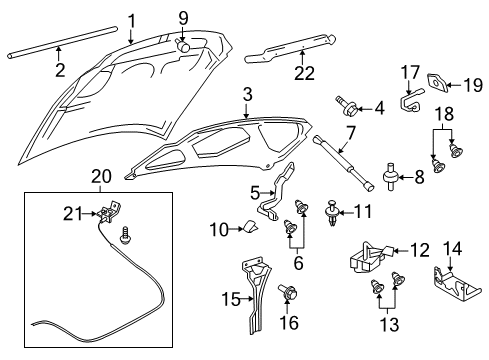 2009 Ford Expedition Lift Assembly - Gas Diagram for 7L1Z-16C826-AA