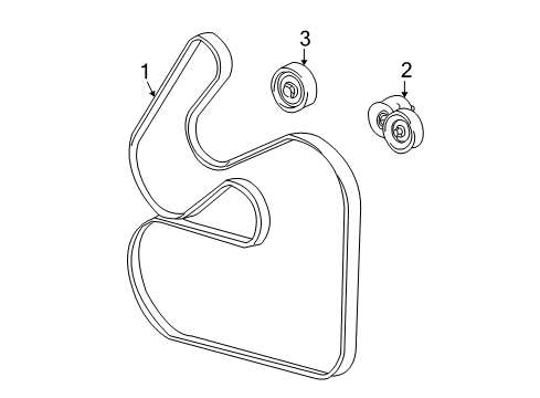 2004 Mercury Sable Belts & Pulleys Diagram