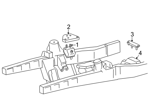 2001 Ford Explorer Engine & Trans Mounting Diagram