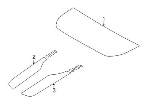 2021 Ford Bronco Exterior Trim - Hood Diagram