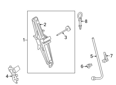 2016 Ford Transit Connect Jack & Components Diagram