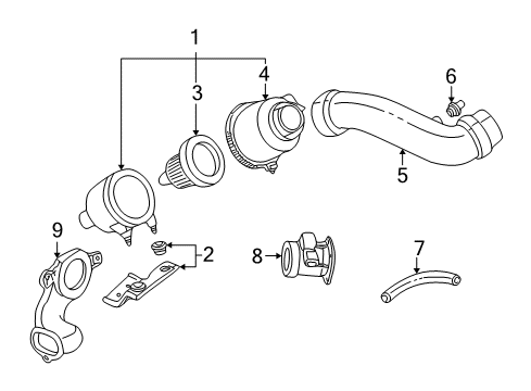 1999 Ford Ranger Cleaner Assembly - Air Diagram for YL5Z-9600-BA