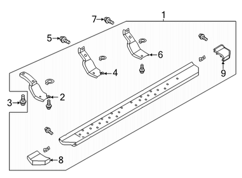 2022 Ford Bronco Running Board Diagram 6 - Thumbnail