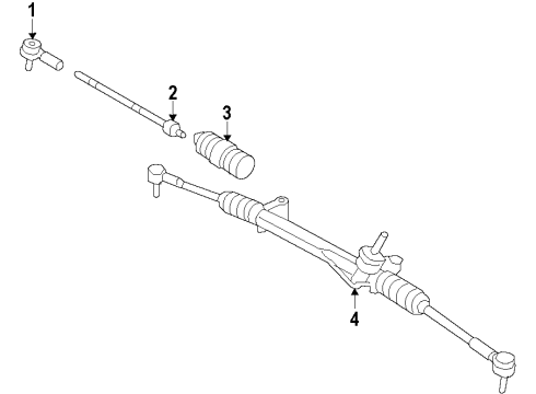 2008 Mercury Mariner Steering Column & Wheel, Steering Gear & Linkage Diagram 6 - Thumbnail