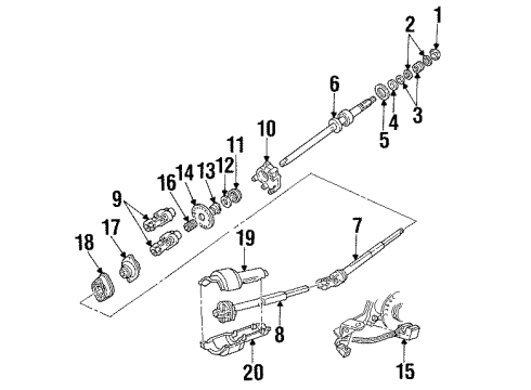 2000 Mercury Grand Marquis Shaft & Internal Components Diagram 1 - Thumbnail